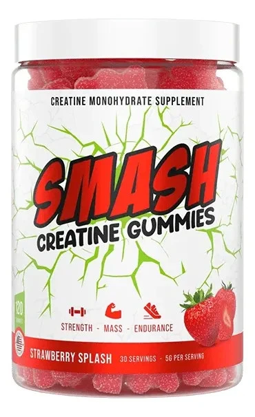 SMASH CREATINE GUMMIES 120 CT STRAWBERRY SPLASH