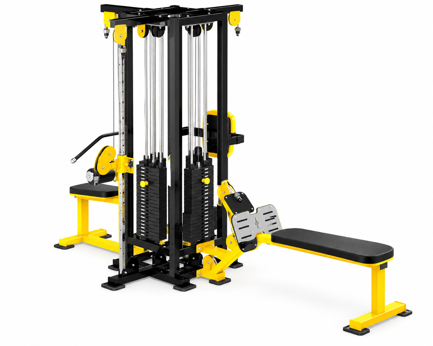Jungla de 4 estaciones para gimnasio