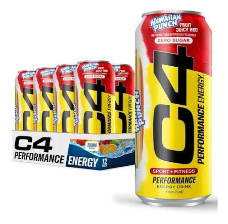 CEL C4 ENERGY CRB 16OZ 12PK HAWAIIAN PUNCH FRUIT JUICY R