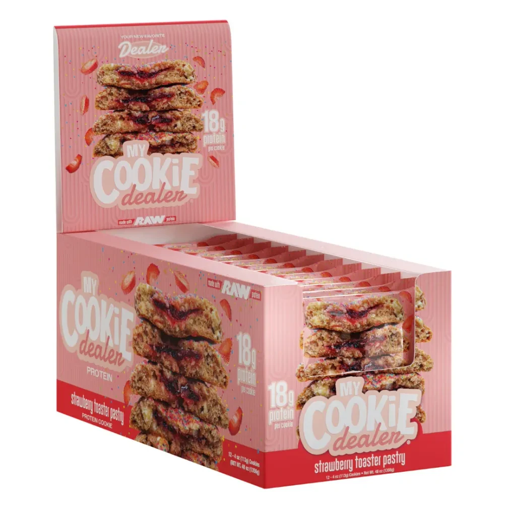 RAW MY COOKIE DEALER 63 GRS 1 PZA PACK STRAWBERRY TOASTER PASTRY