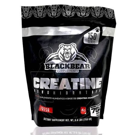 BLACKBEAR CREATINE MONOHIDRATADA 750 GRS FRESA