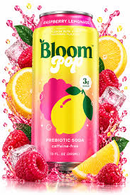 BLOOM POP 12 OZ 12PK RASPBERRY LEMONADE *NUEVO*
