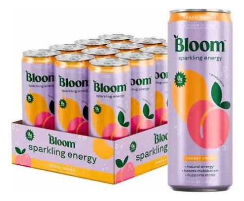 BLOOM SPARKLING ENERGY 12 OZ 12PK PEACH MANGO