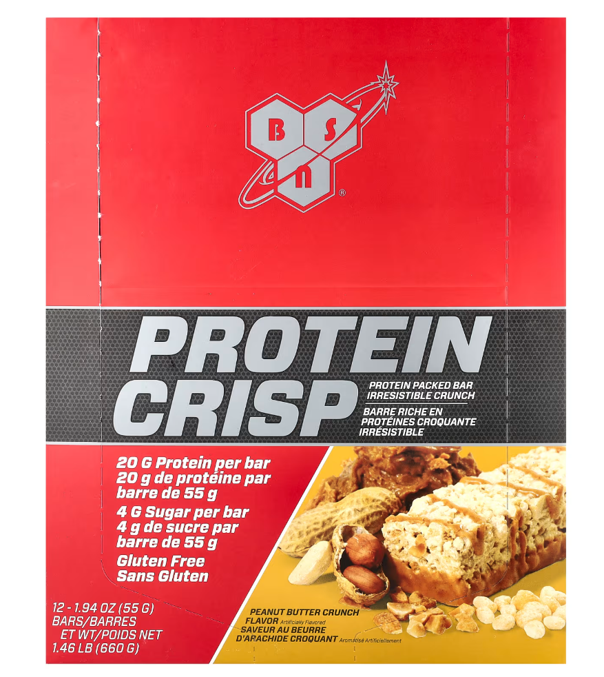 BSN PROTEIN CRIPS 1 BAR PEANUT BUTTER CRUNCH *OFERTA*