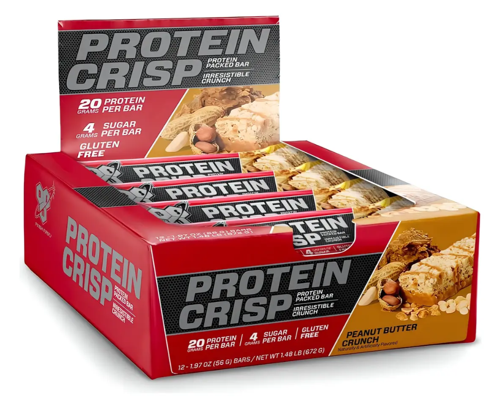 BSN PROTEIN CRIPS 12 BARS PEANUT BUTTER CRUNCH