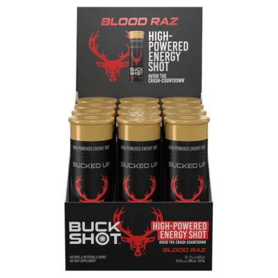 BUCKED UP BUCKSHOTS 12 PACK BLOOD RAZ