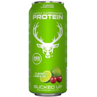 BUCKED UP LIGHTLY CARBONATED PROTEIN 16 OZ 12PK CHERRY LIMEADE