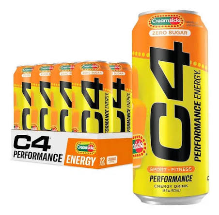 CEL C4 ENERGY CRB 16OZ 12PK ORANGE SLICE