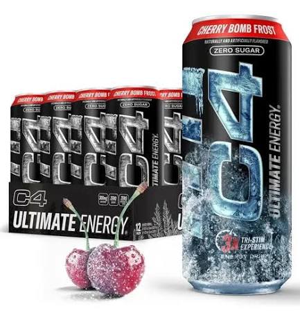 CEL C4 ULTIMATE CRB 16OZ 12PK CHERRY BOMB FROST