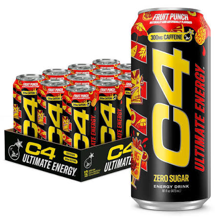 CEL C4 ULTIMATE CRB 16OZ 12PK FRUIT PUNCH