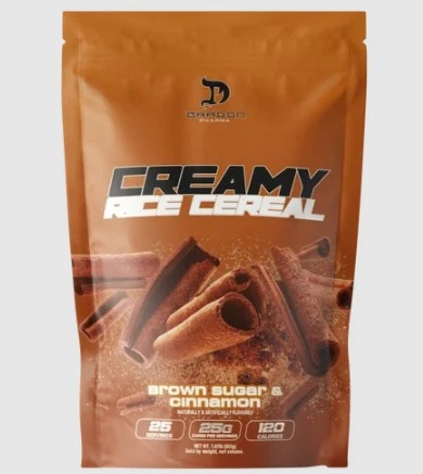 DRAGON CREAMY RICE CEREAL 25 SERV BROWN SUGAR & CINNAMON "NUEVO"