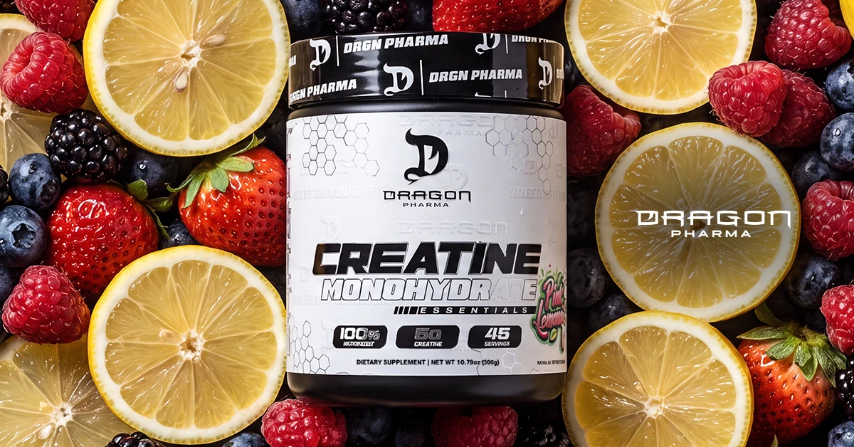 DRAGON CREATINE MONOHYDRATE 306 GRS PINK LEMONADE "NUEVO"