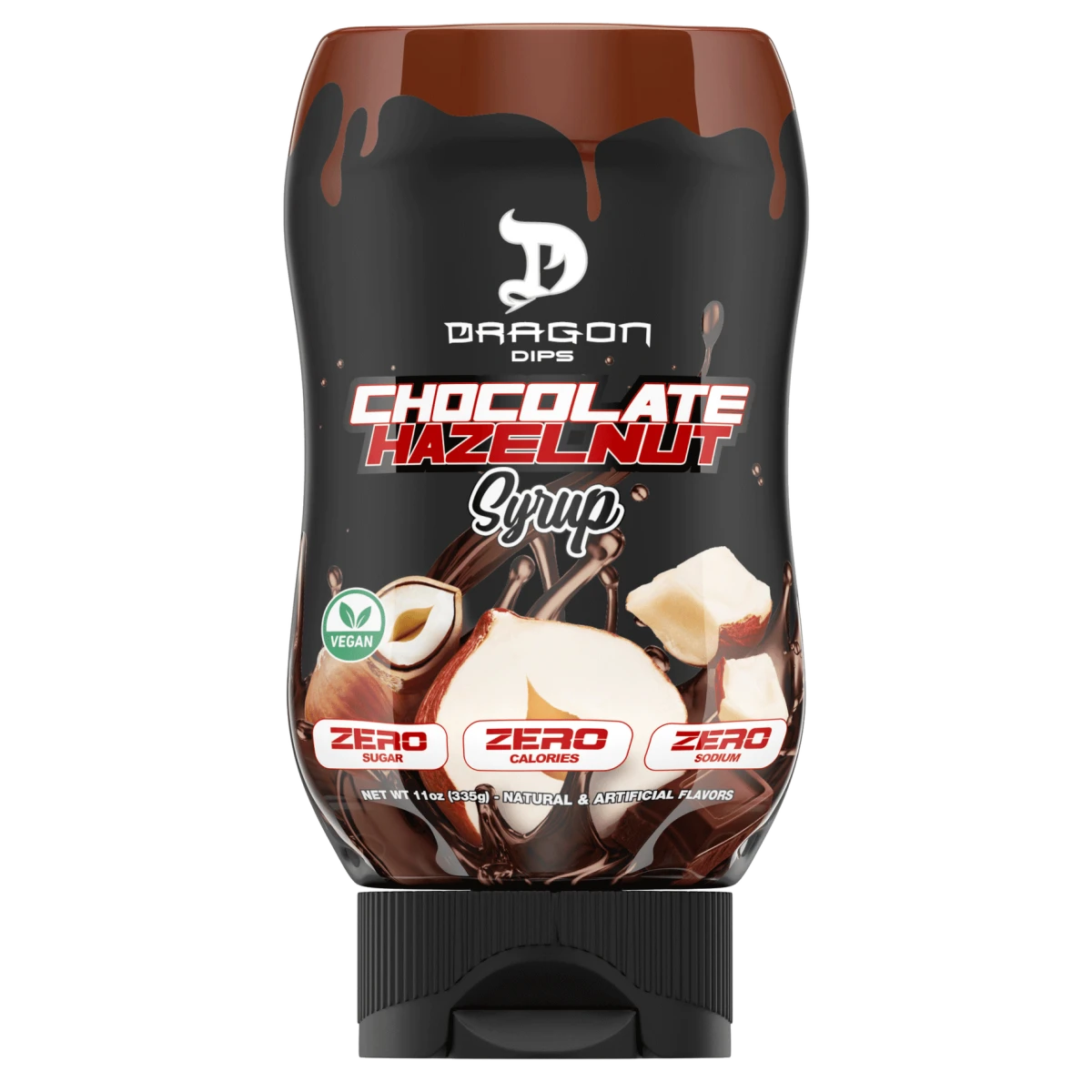 DRAGON DIPS 335 GRS CHOCOLATE HAZELNUT SYRUP "NUEVO"