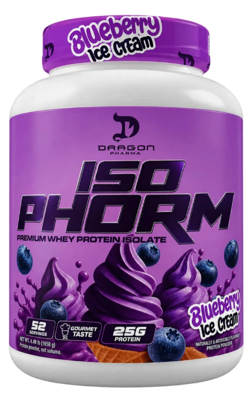DRAGON ISOPHORM 3.65 LBS 52 SERV BLUEBERRY ICE CREAM "NUEVA PRESENTACION" *OFERTA*