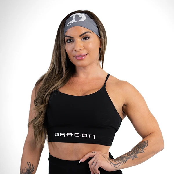 DRAGON ROPA SIGNATURE SPORTS BRA BLACK (XL)