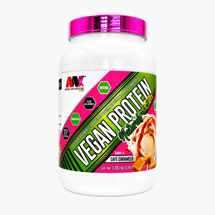 ADV VEGAN PROTEIN NATURALS ELLA 3 LBS CAFÉ CARAMELO