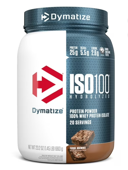 DYM ISO 100 1.4 LBS 20 SERV FUDGE BROWNIE *OFERTA*