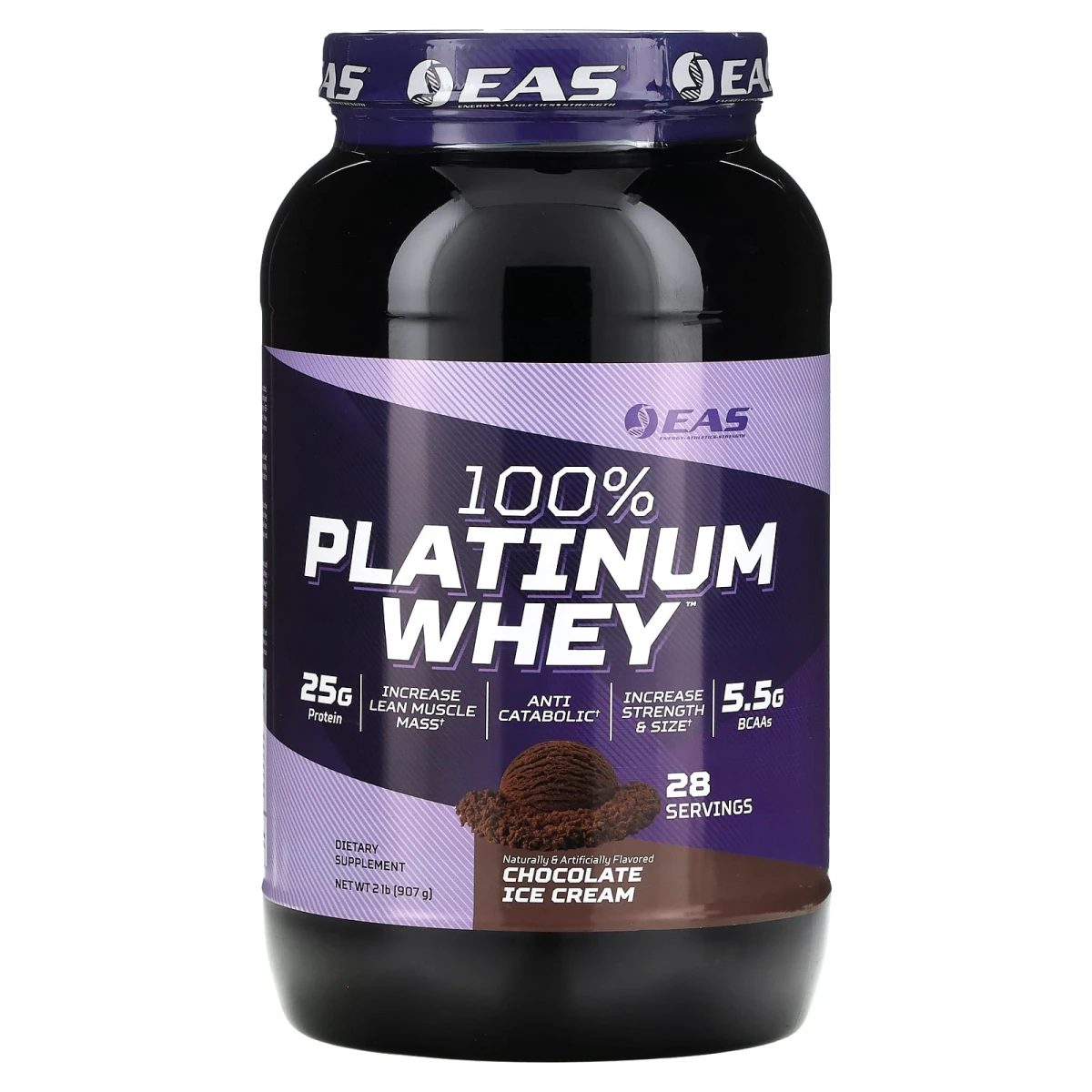 EAS 100% PLATINUM WHEY 5 LBS CHOCOLATE ICE CREAM