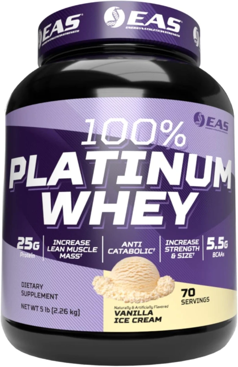 EAS 100% PLATINUM WHEY 5 LBS VAINILLA