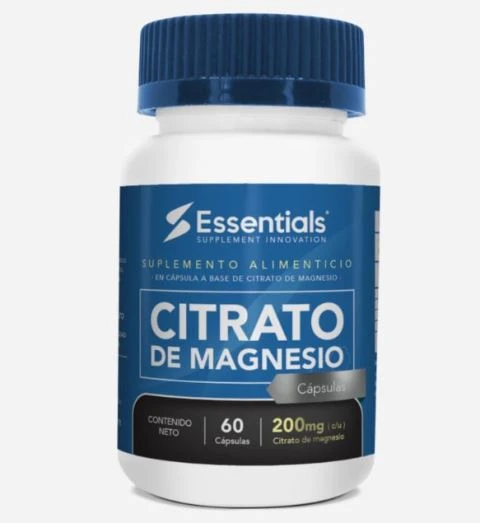 ESS CITRATO DE MAGNESIO 200 MG 60 CAPS